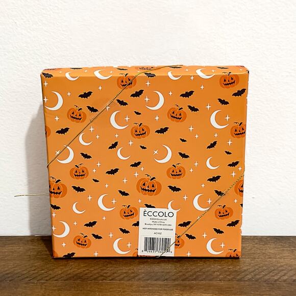 NWT: Eccolo - Jack O'Lantern Ceramic, Decorative, Catch-all, Halloween Tray - Picture 3 of 3
